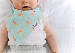 Lassig Baby Bandana Drool Bibs for Drooling and Teething 4 Pack Gift Set Leilani by Copper Pearl, 0.3 oz.