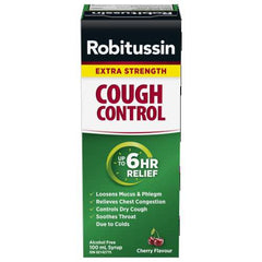 Robitussin Cough Control, Extra Strength, Cherry Flavor 100ml