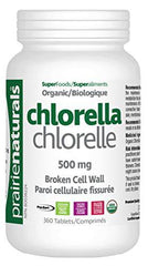 Prairie Naturals Organic Chlorella broken cell wall tablets 360 Count