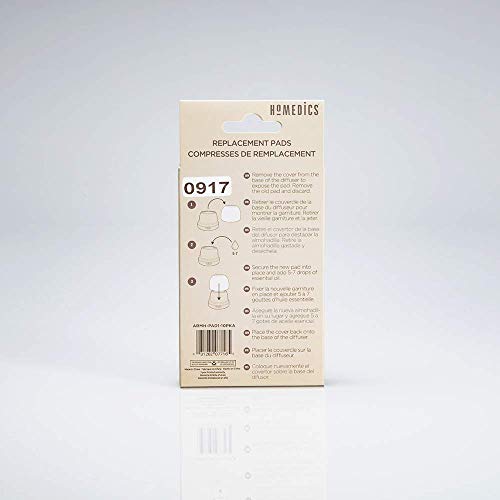 Homedics Essential Oil Replacement Pads - ARMH-110 Diffuser Compatible 10 Pack