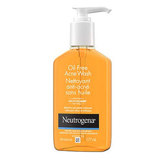 Neutrogena Oil-Free Acne Face Wash with Salicylic Acid, Non Comedogenic Facial Cleanser, 177 mL