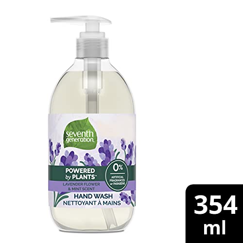 Seventh Generation Hand Soap for clean, soft and refreshed hands Lavender Flower and Mint Scent 0 percent artificial fragrances or parabens 354 ml