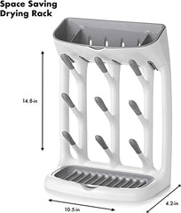 OXO Tot Space Saving Drying Rack, White and Grey, Pack of 1