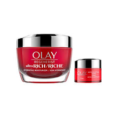 Olay Regenerist Ultra Rich Hydration Face Moisturizer, 50 ml + Regenerist Micro-Sculpting Face Cream, 15 ml Travel/Trial Size Gift Set