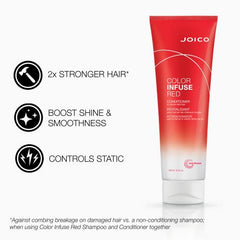 Joico Color Infuse Red Shampoo or Conditioner, Detangle and Tone Ginger Coloured Hair, Anti Frizz, Sulfate Free