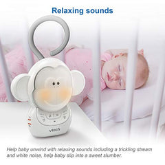 VTech BC8211 - Myla The Monkey - Baby Sleep Soother With White Noise Sound Machine, Soft Ambient Sounds And Melodies, Soft-Glow Night Light, NEW Rechargeable Battery Version.