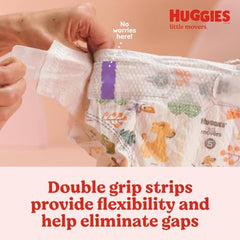 HUGGIES Diapers Size 4 - Huggies Little Movers Disposable Baby Diapers, 22ct, Jumbo Pack