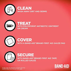 Band Aid gauze pads, medium 10 Count