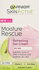 Garnier Moisture Rescue Refreshing Gel-Cream for Dry Skin. 24H Hydration, 50 mL