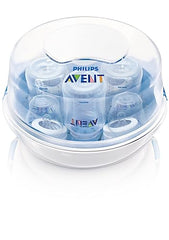 Philips AVENT Microwave Steam Sterilizer for Baby Bottles, Pacifiers, Cups and More, SCF281/05