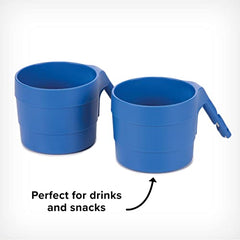 Diono XL Car Seat Cup Holders for Radian and Everett Car Seats, Pack of 2 Cup Holders, Blue Sky