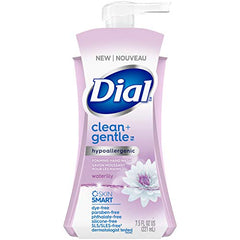 Dial Clean & Gentle Foaming Hand Wash, Waterlily, 221mL