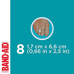 Band-Aid Hydrocolloid Bandages for Toes, Waterproof Adhesive, Hydro Seal Bandages, 8 Bandages