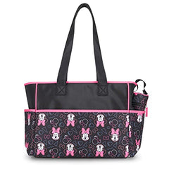 Disney Unisex Baby Multi Piece Tote Diaper Bag, Minnie-Toss Print, Mouse