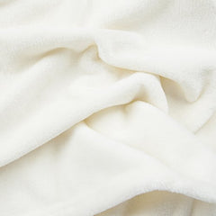 Sleeping Partners Luxe Solid Plush Blanket, Queen, Cream