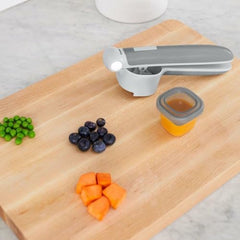 Skip Hop Baby Food Maker, Easy Prep Food Press Set, Grey