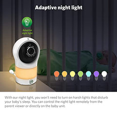 LeapFrog 1080p WiFi Remote Access 360 Degree Pan & Tilt Camera, Video Baby Monitor Night Light, Color Night Vision, LF1911