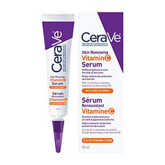 CeraVe 10% Pure VITAMIN C Serum for Face With Hyaluronic Acid | Skin Brightening Face Serum for dark spots with ceramides & Vitamin B5. Fragrance Free, Developed with dermatologists, 30mL