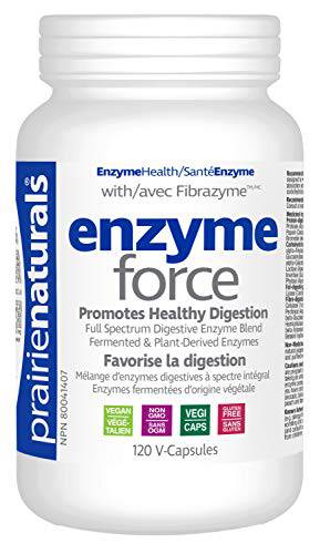 Prairie Naturals Enzyme force with fibrazyme digestive enzyme vcaps 120 Count