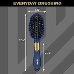 Conair Velvet Touch Hair Brush, Cushion, Mid-Size- Colors May Vary