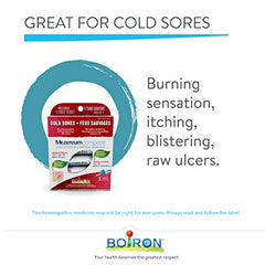 Boiron Mezereum Compose, Homeopathic medicine for the relief of cold sores. 3 Tubes