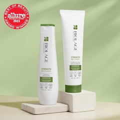 BIOLAGE Shampoo, Strength Recover Shampoo for Damaged Hair, Gently Cleanses and Reduces Breakage, For All Damaged & Sensitized Hair Types, Replaces Keratin Dose & Fiber Strong, Vegan