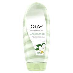 Olay Moisture Ribbons Body Wash with Shea and Notes of Jasmine Petals, 532 mL, White and Green, Pack of 1