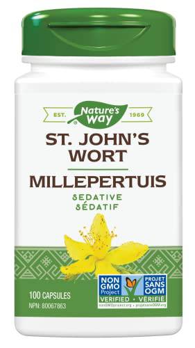 Nature's Way St. John’s Wort, Relieves Nervousness, 100 Vegetarian Capsules