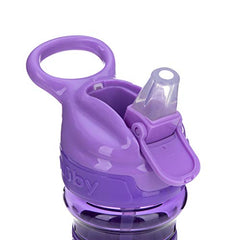 Nuby Thirsty Kids No-Spill Flip-It Reflex w/Soft Grip 12oz., Purple