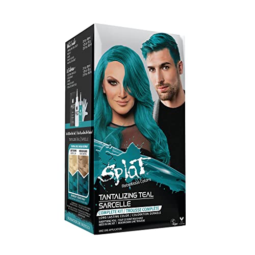 SPLAT Tantalizing Teal Semi Permanent Hair Dye – Vegan and Sulfate Free Hair Colour Lasts Up to 30 Washes