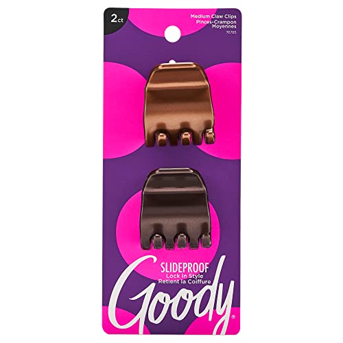 Goody Women's Colour Collection 1/4 SPH Claws, Brunette, 2 Count