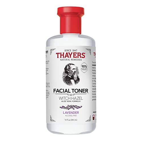 THAYERS Alcohol-Free Witch Hazel Lavender Face Toner Skin Care with Aloe Vera, Natural Gentle Facial Toner, for All Skin Types, 355mL