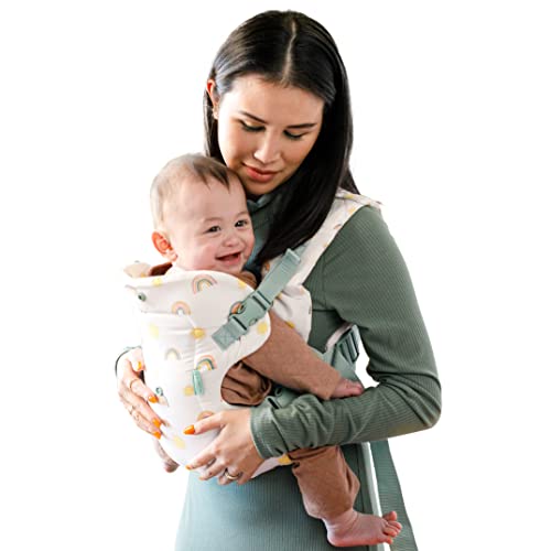 Infantino Flip Advanced 4-in-1 Carrier - Ergonomic, convertible, face-in and face-out front and back carry for newborns and older babies 8-32 lbs, Rainbow