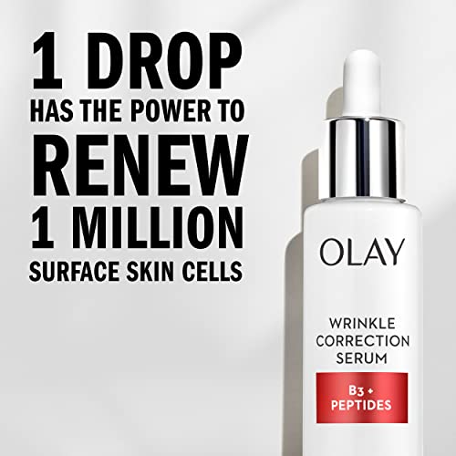 Olay Serums Correction Serum with Vitamin B3, Niacinamide + Peptides, 40 ml + Olay Regenerist Micro-Sculpting Face Moisturizer, 15ml Travel/Trial Size Gift Set