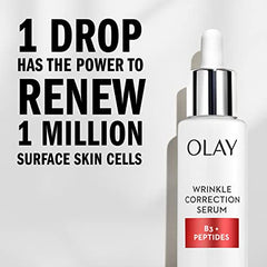 Olay Serums Correction Serum with Vitamin B3, Niacinamide + Peptides, 40 ml + Olay Regenerist Micro-Sculpting Face Moisturizer, 15ml Travel/Trial Size Gift Set