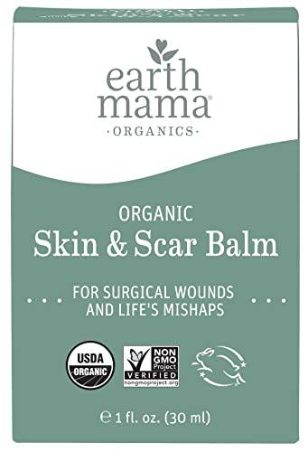 Earth Mama Organic Skin & Scar Balm | Reduces the Discomfort and Appearance of C-Section Scars and Pregnancy Stretch Marks, 1-Fluid Ounce