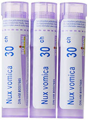 Boiron Nux vomica 30CH, Homeopathic Medicine, Pack of 3 Tubes