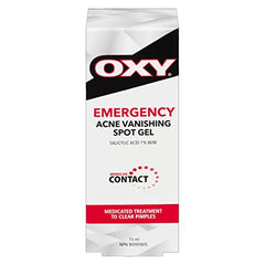 OXY Emergency Acne Vanishing Spot Gel with Salicylic Acid, Inflamed Acne, 15ml