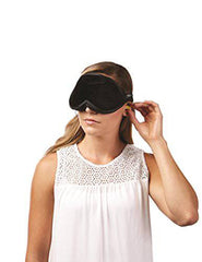 Bucky Blockout Eye Shade with Earplugs, Comfortable & Ultra Light Weight Eye Mask for Travel or Sleep - Black