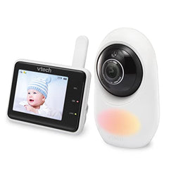 VTech 1080p Smart WiFi Remote Access Video Baby Monitor with Super-slim 2.8” Display, Night Light, RM2751 (White)