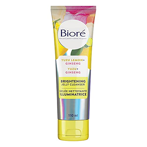 Bioré® Brightening Jelly Cleanser With Yuzu Lemon + Ginseng, Facial Wash (110 mL)