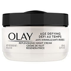 Olay Age Defying Night Face Cream, Anti-Wrinkle 2-in-1 with Face Serum with Vitamins E, Vitamin B3, Niacinamide & B5, 60 ml