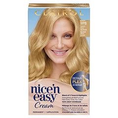 Clairol Nice'n Easy Permanent Hair Dye, 9PB Light Pale Blonde Hair Color, 1 Count