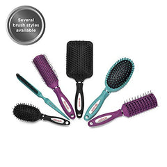 Revlon Straight & Smooth Red/Black 2 Piece Paddle Hair Brush Set