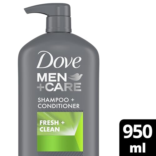 Dove Men+Care Fresh & Clean 2-in-1 Shampoo + Conditioner with caffeine and menthol cleans & invigorates hair 950 ml