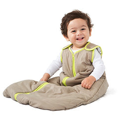 Baby Deedee Sleep Nest Baby Sleeping Bag, Large, 18-36 Months, Khaki/Lime Green