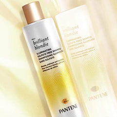 Pantene Brilliant Blondie Illuminating Sulfate Free Shampoo for Blonde Color Treated, Platinum and Highlighted Hair, 285 mL