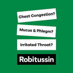 Robitussin Extra Strength Mucus & Phlegm Syrup, Alcohol Free, Cherry Flavour