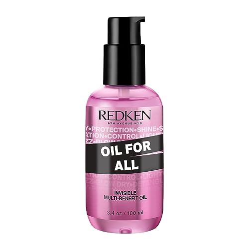 Redken Hair Oil, Oil for All Multi Benefit Hair Oil Anti-Frizz, Reduces Blow Dry Time, Invisible, Lightweight, Shine, Seals In Moisture, For All Hair Types, 100 ML