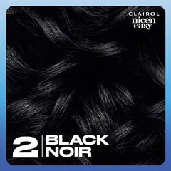 Clairol Nice'n Easy Permanent Hair Dye, 2 Black Hair Color, 1 Count